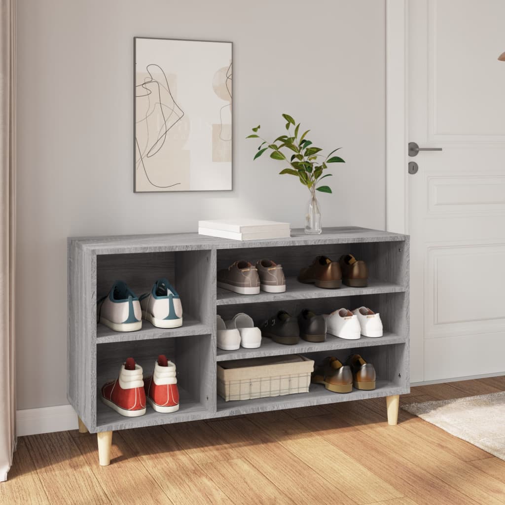 vidaXL Botník sivý dub sonoma 102x36x60 cm spracované drevo