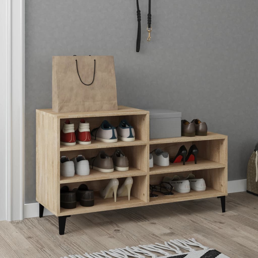 vidaXL Botník dub sonoma 102x36x60 cm spracované drevo