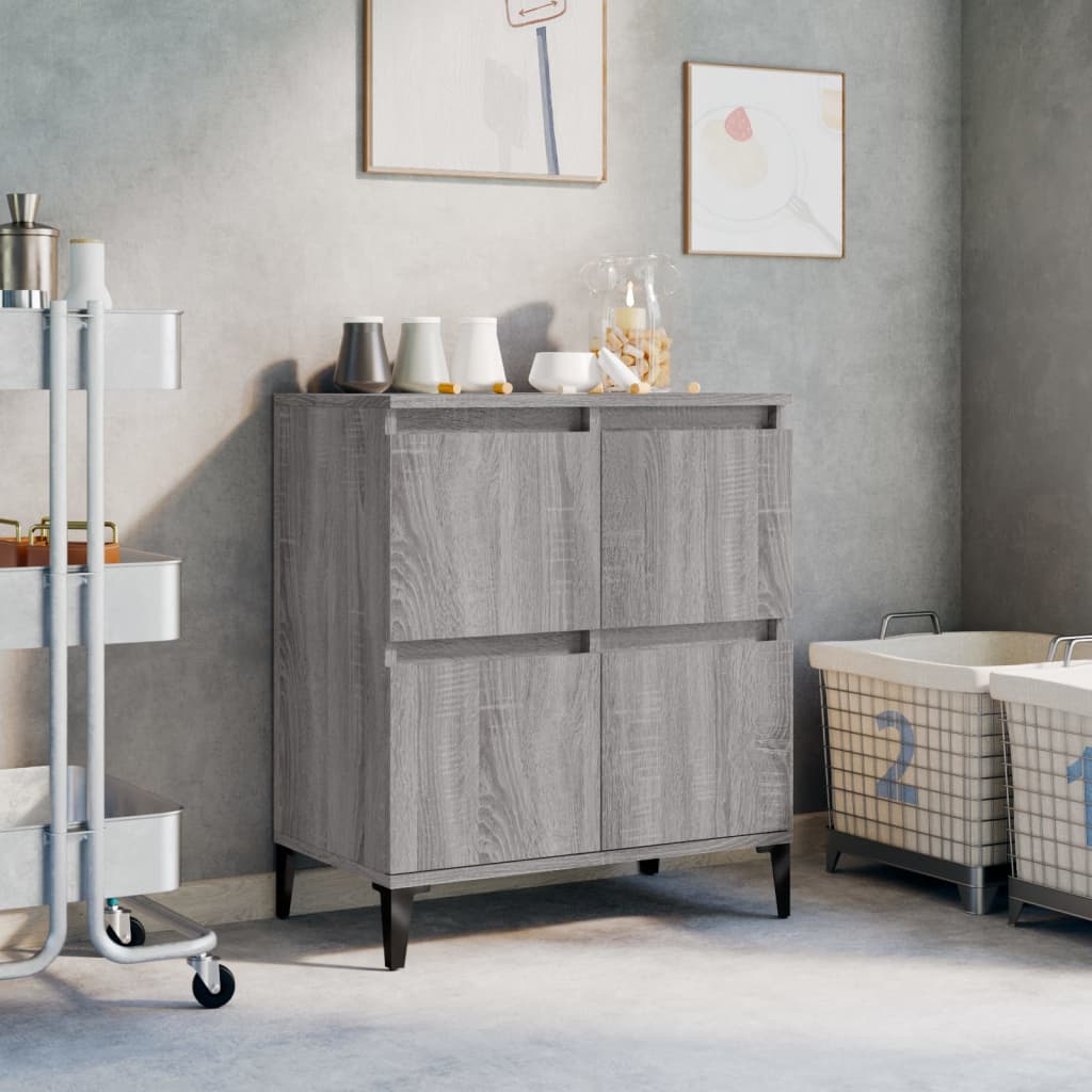 vidaXL Komoda sivý dub sonoma 60x35x70 cm spracované drevo