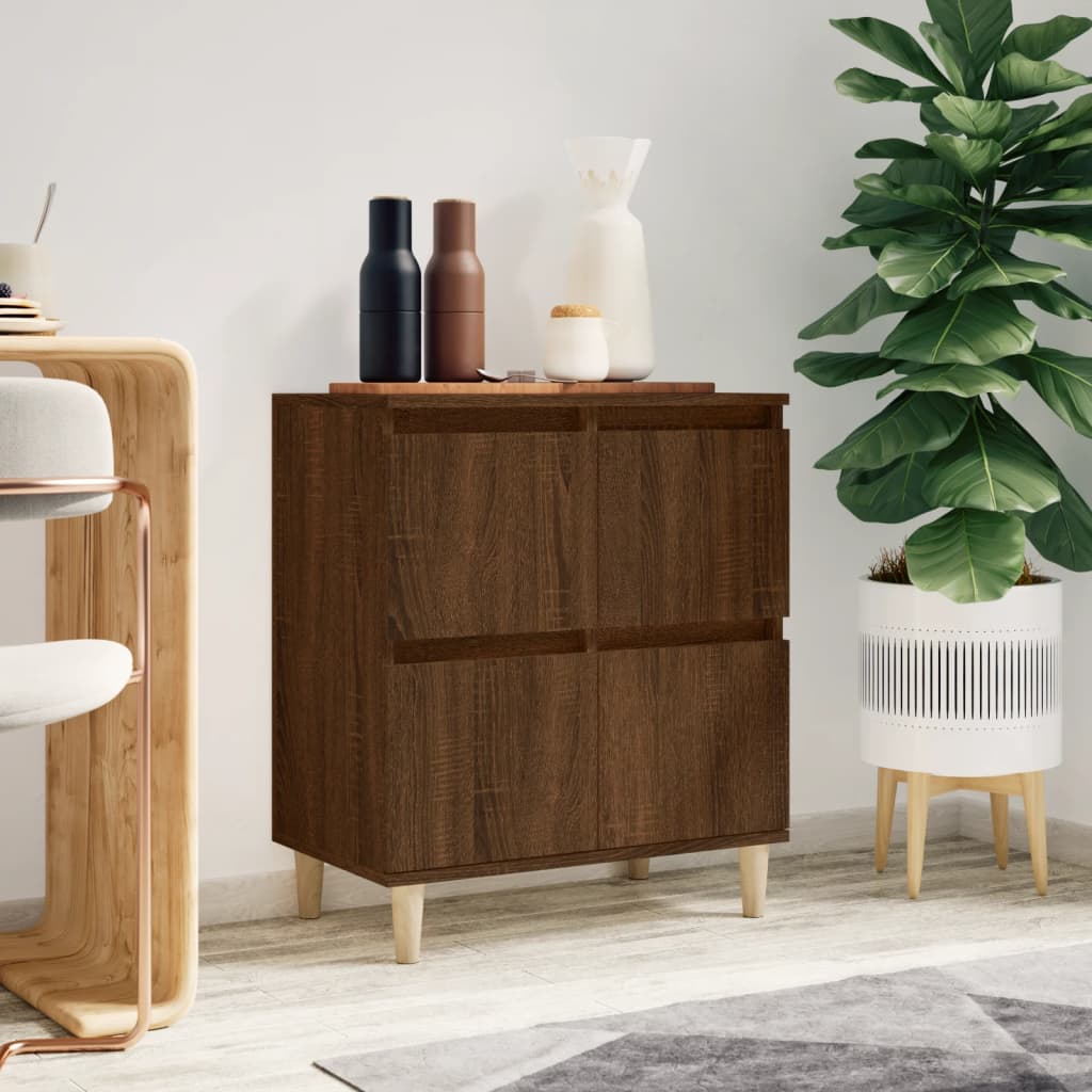 vidaXL Komoda hnedý dub 60x35x70 cm spracované drevo