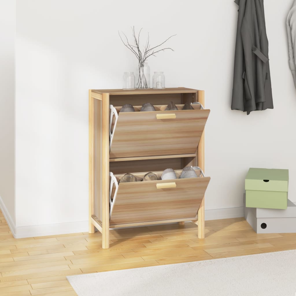vidaXL Botník 57,5x33x80 cm spracované drevo