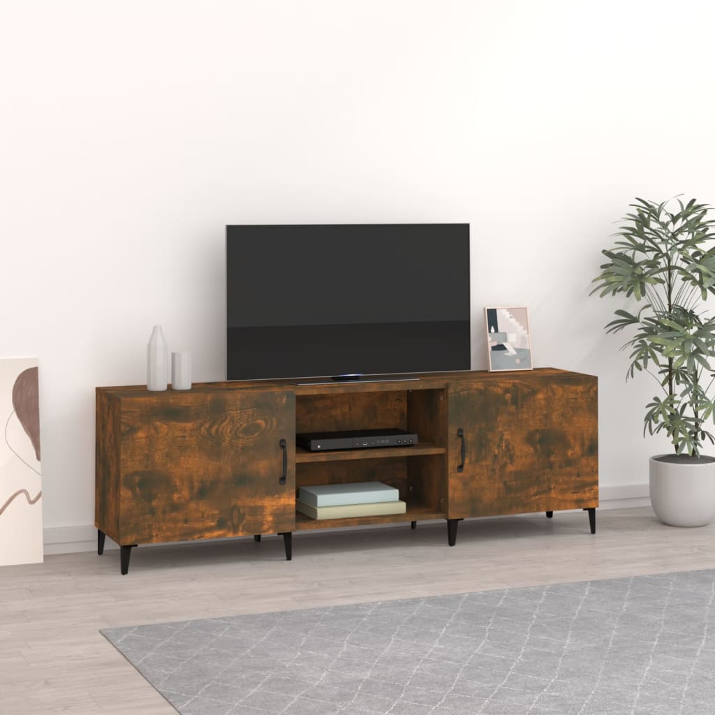 vidaXL TV skrinka, tmavý dub 150x30x50 cm, kompozitné drevo