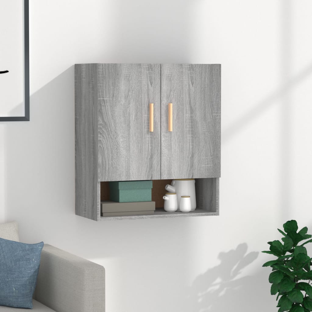 vidaXL Nástenná skrinka sivý dub sonoma 60x31x70 cm spracované drevo