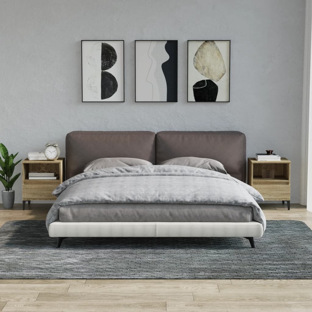 vidaXL Nočné stolíky 2 ks dub sonoma 40x35x50 cm