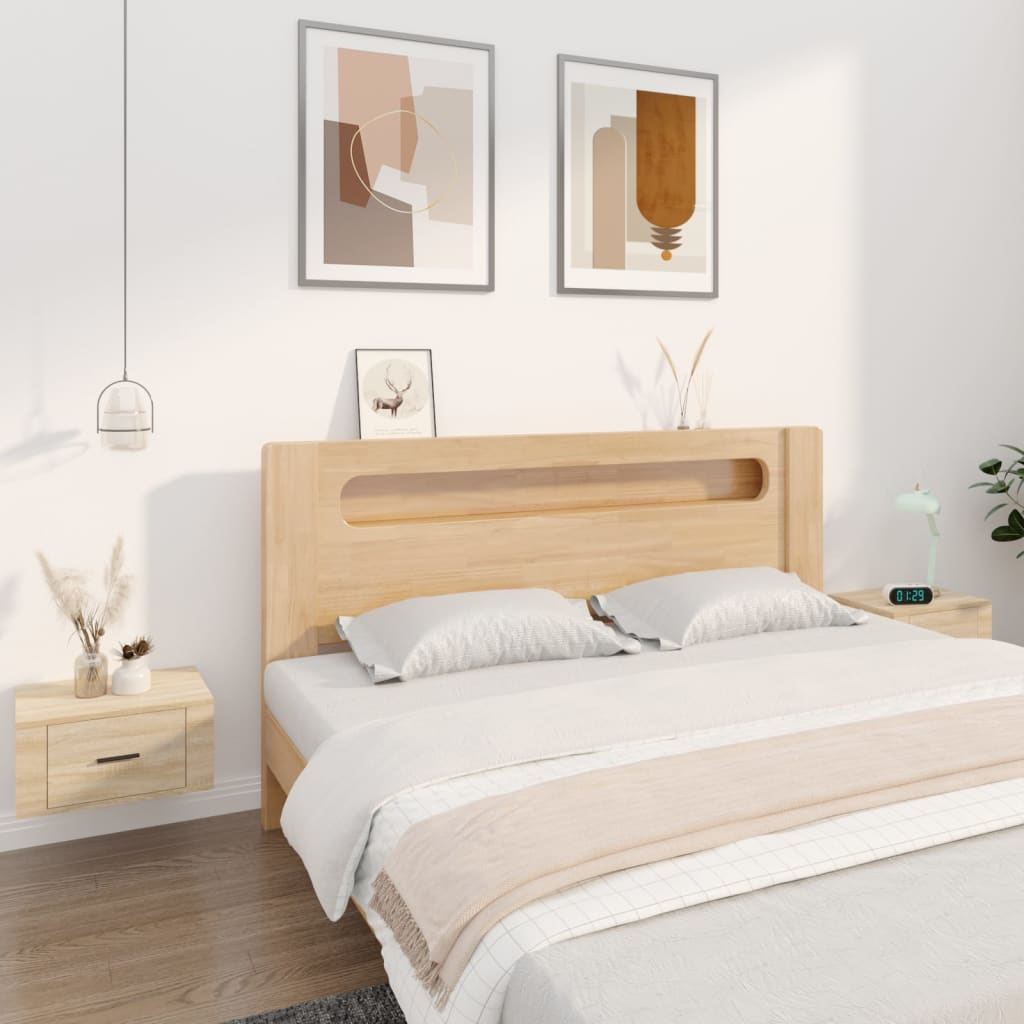 vidaXL Nástenné nočné stolíky 2 ks dub sonoma 50x36x25 cm