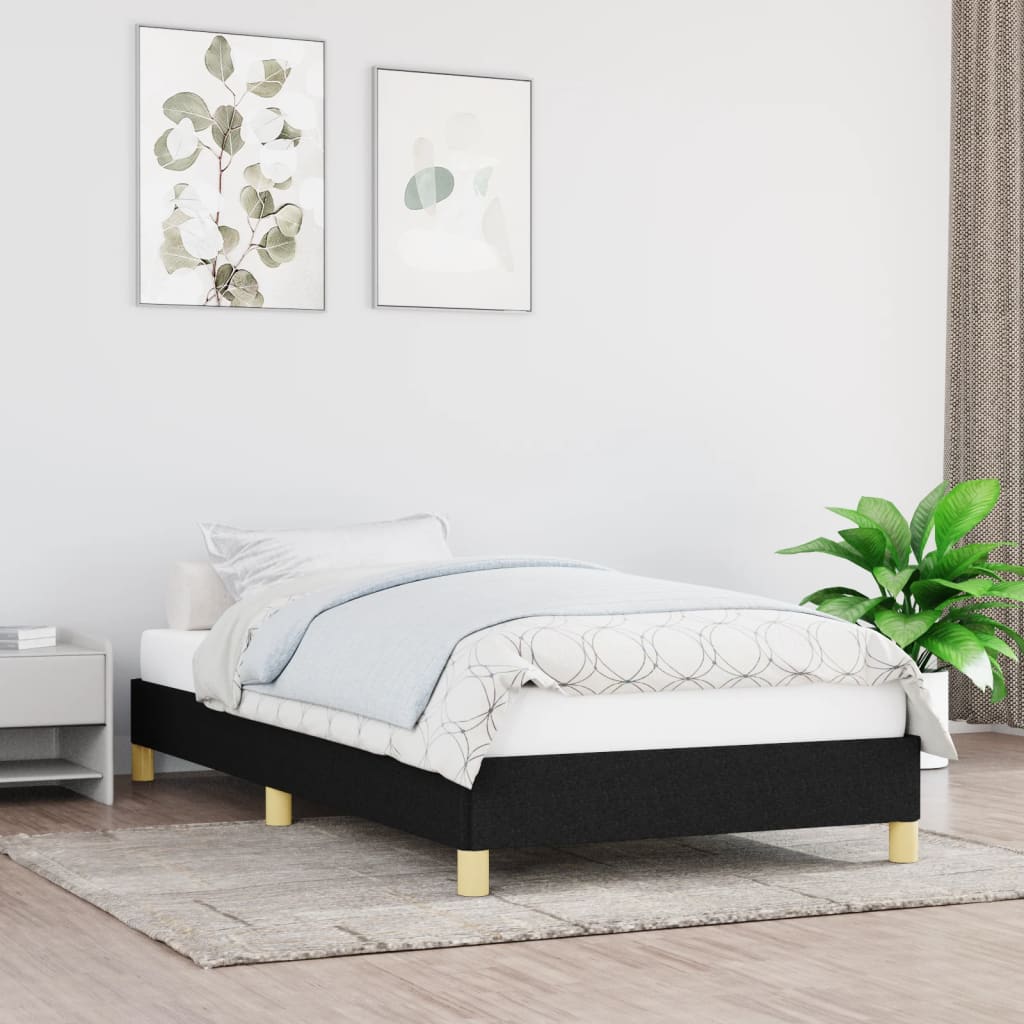 vidaXL Posteľný rám čierny 80x200 cm látka