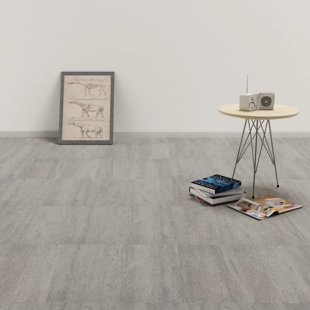vidaXL Samolepiace podlahové dosky z PVC 5,11 m², sivé, tieňované