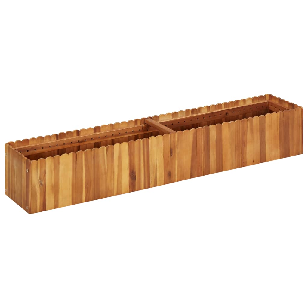 vidaXL Vyvýšený záhradný záhon 150x30x25 cm, akáciový masív