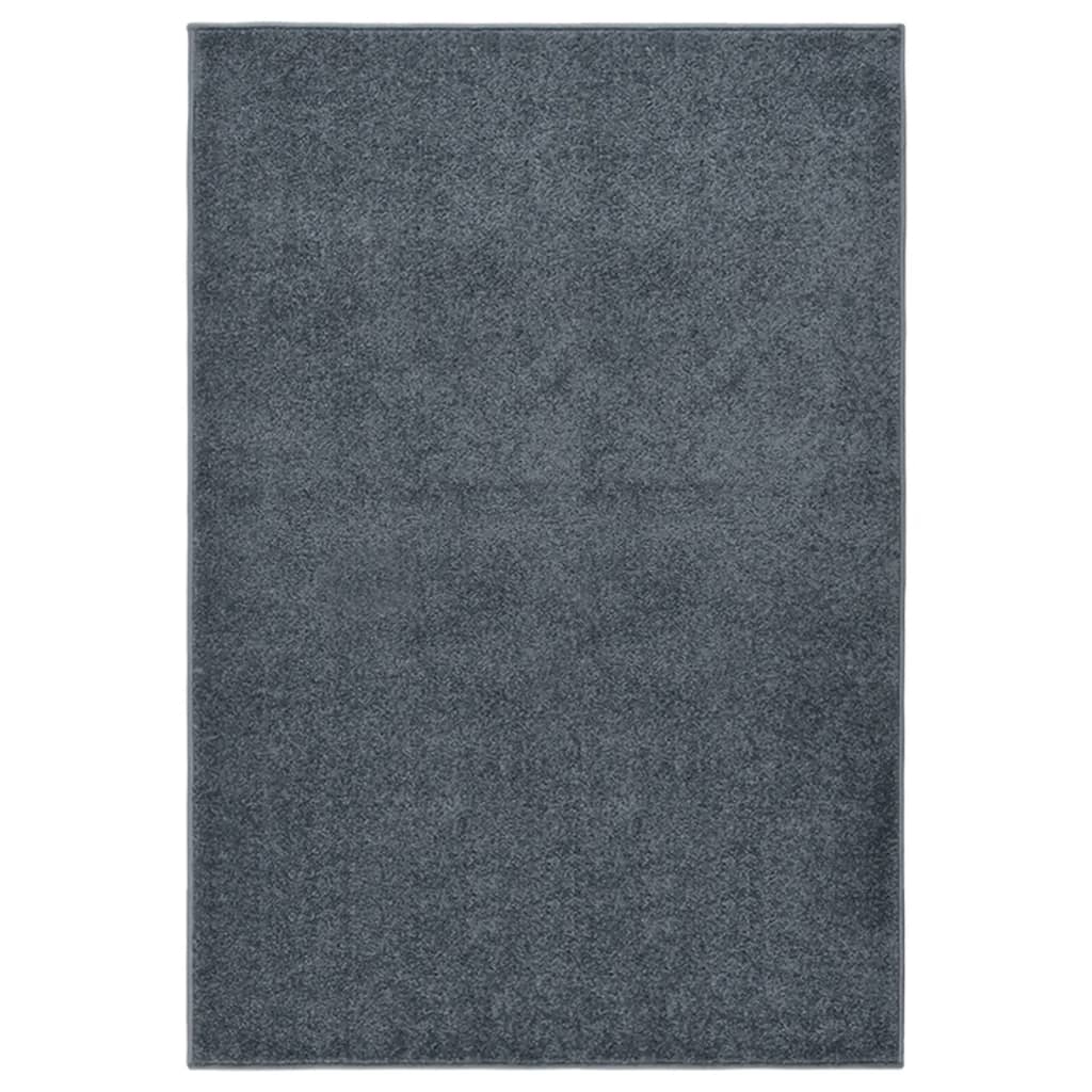 vidaXL Koberec krátky vlas 160x230 cm antracitový