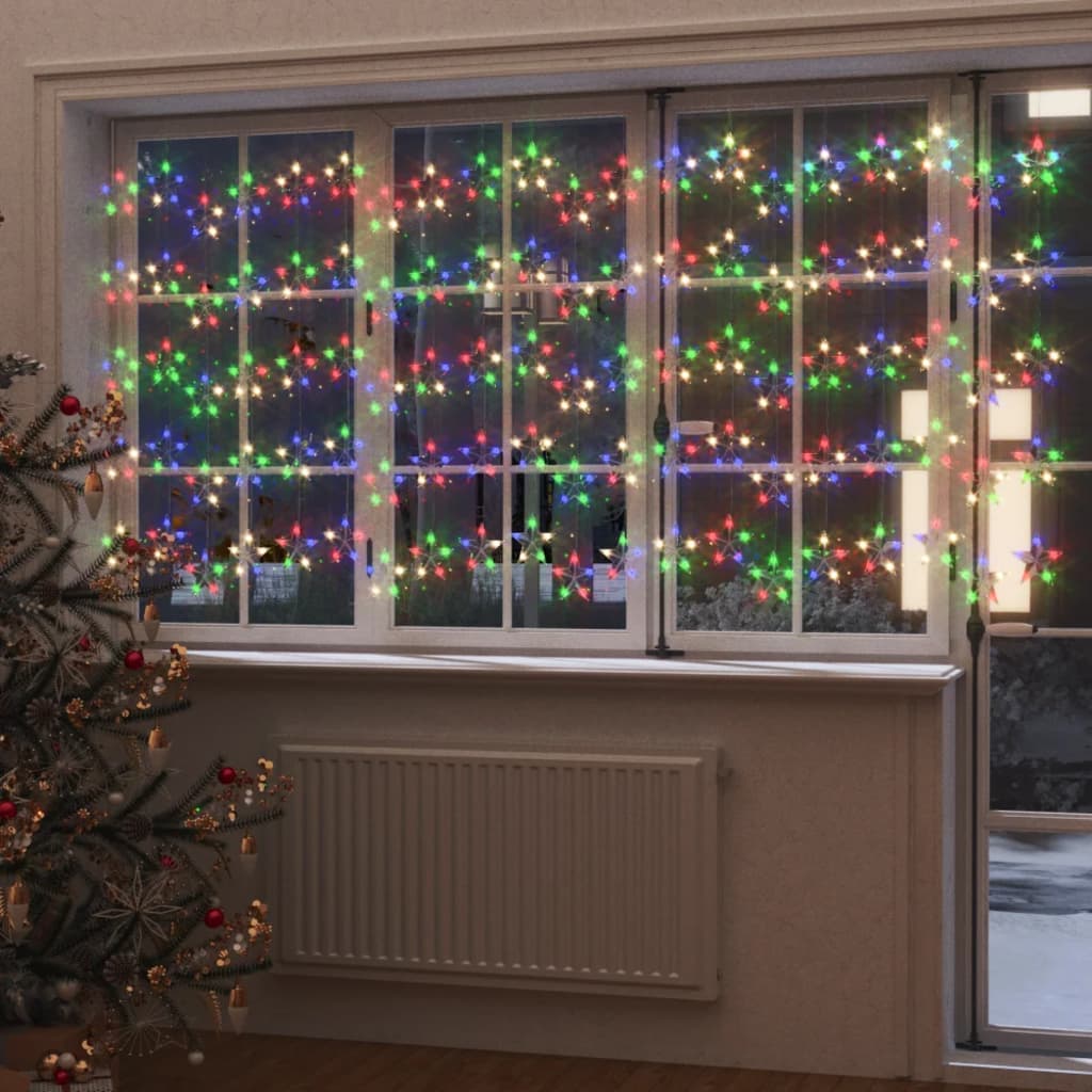 vidaXL LED svetelný záves s hviezdami 500 LED farebný 8 funkcií