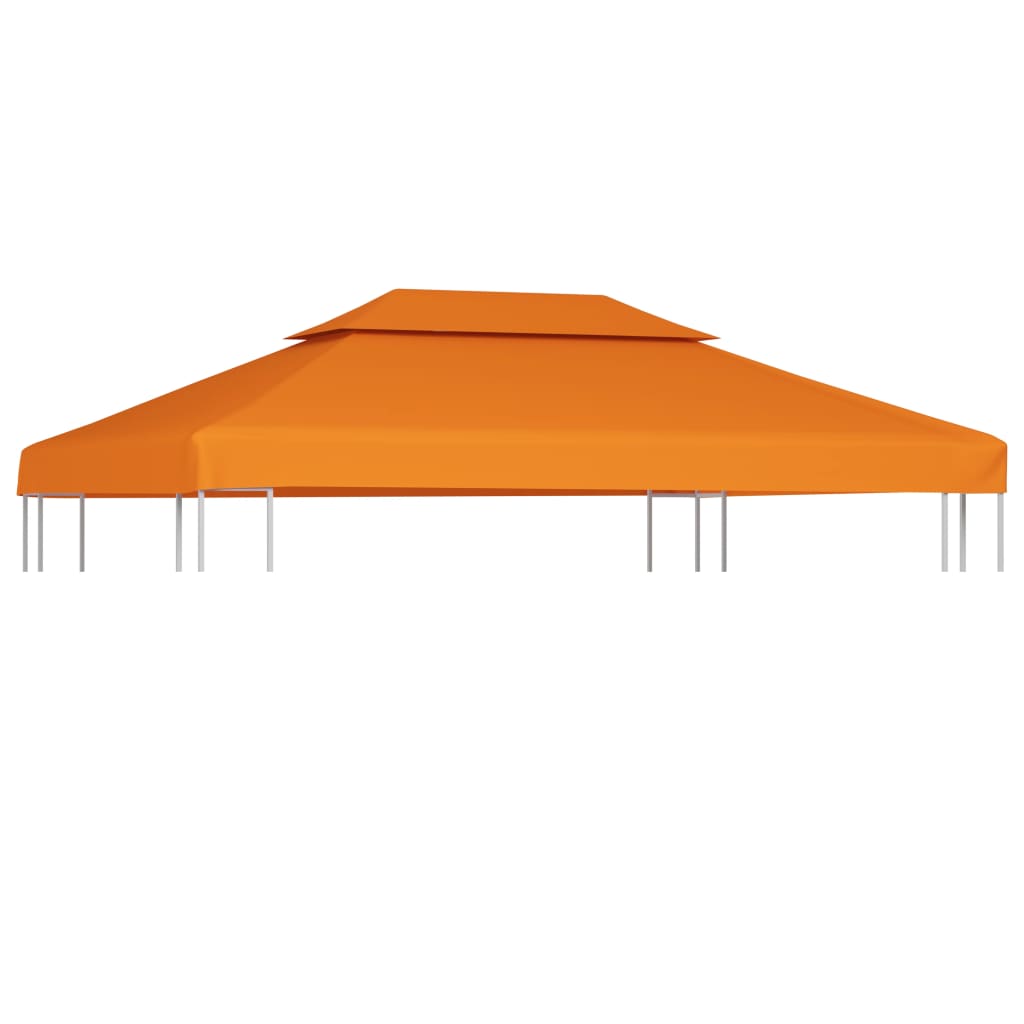 vidaXL Náhradná strieška na altánok 310 g/m², oranžová 3x4 m