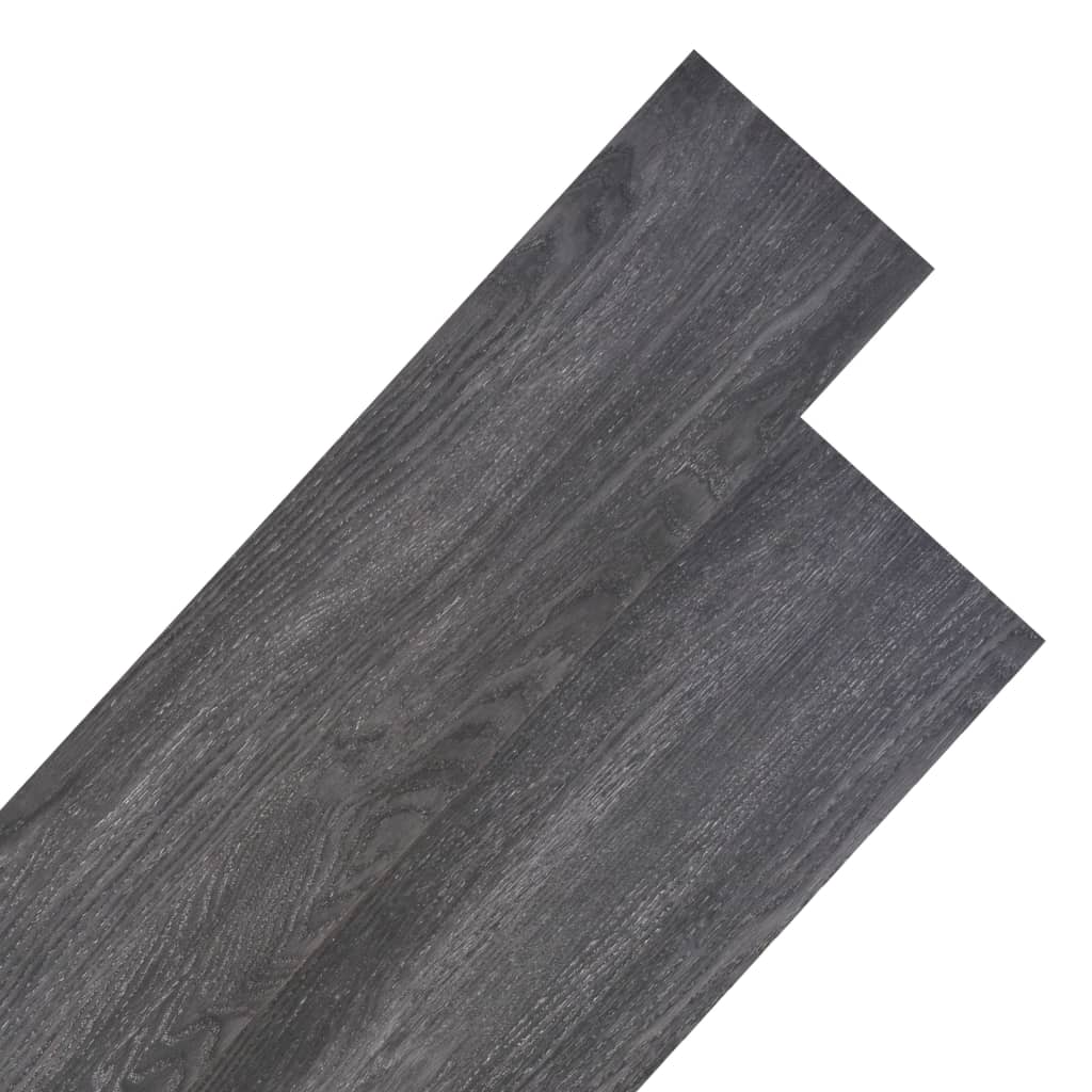 vidaXL Nesamolepiace podlahové dosky, PVC 5,26 m² 2 mm, čierno biele
