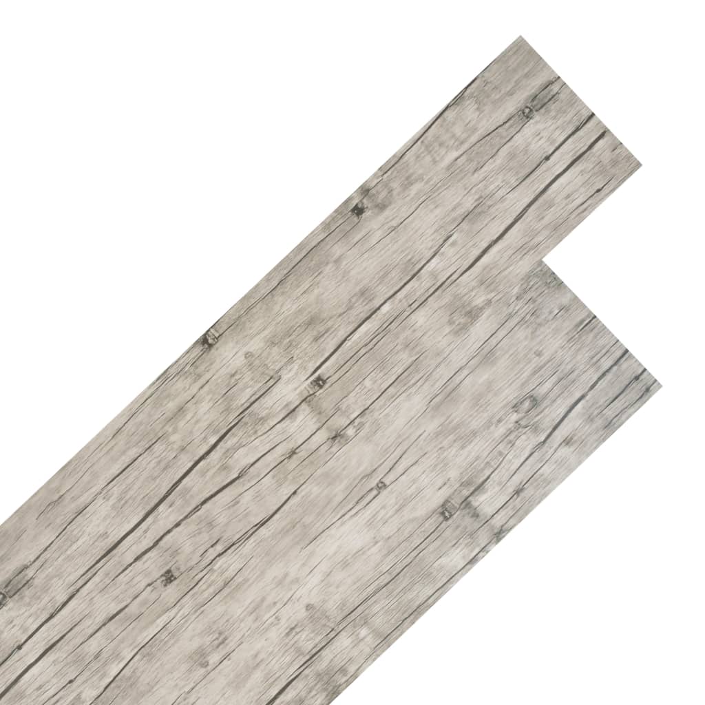 vidaXL Nesamolepiace podlahové dosky, PVC 5,26 m² 2 mm, vyblednutý dub