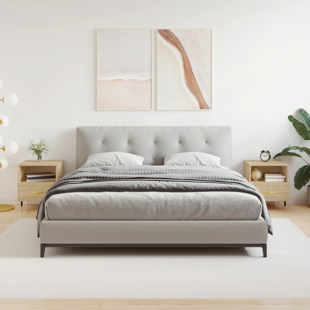 vidaXL Nočné stolíky 2 ks dub sonoma 40x35x47,5 cm kompozitné drevo