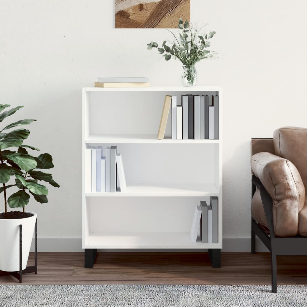 vidaXL Poličková skrinka biela 69,5x32,5x90 cm kompozitné drevo