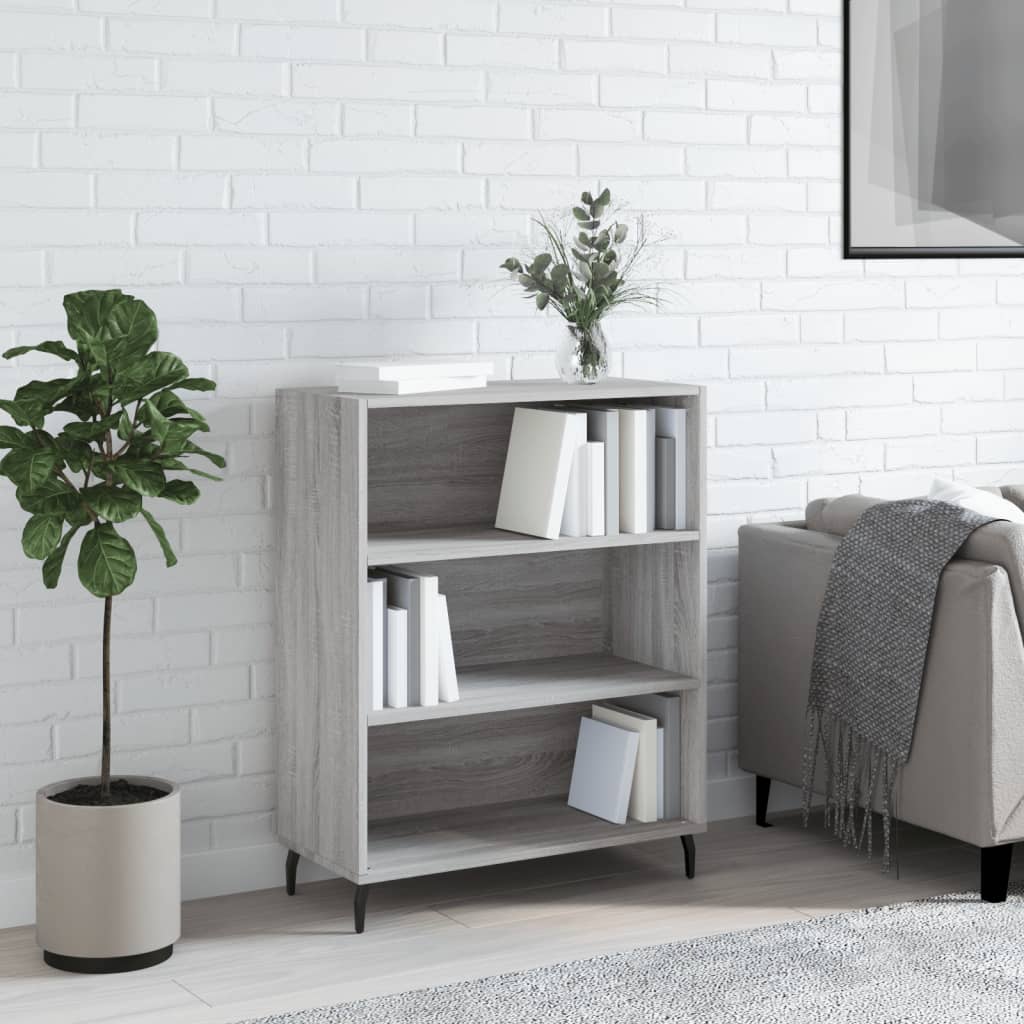 vidaXL Poličková skrinka sivá sonoma 69,5x32,5x90 cm kompozitné drevo