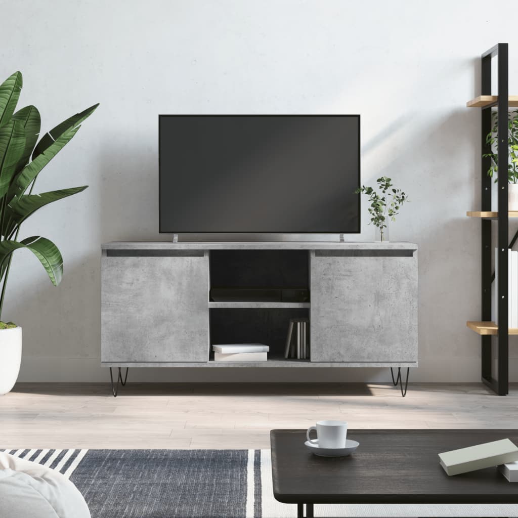 vidaXL TV skrinka betónovosivá 104x35x50 cm kompozitné drevo