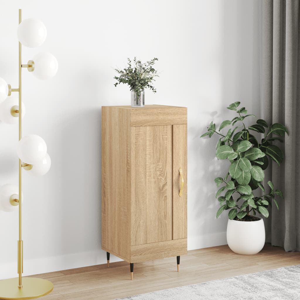 vidaXL Komoda dub sonoma 34,5x34x90 cm spracované drevo