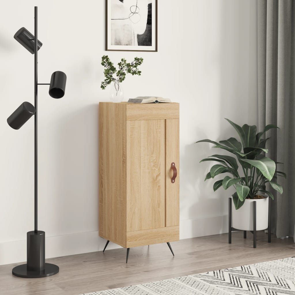 vidaXL Komoda dub sonoma 34,5x34x90 cm spracované drevo