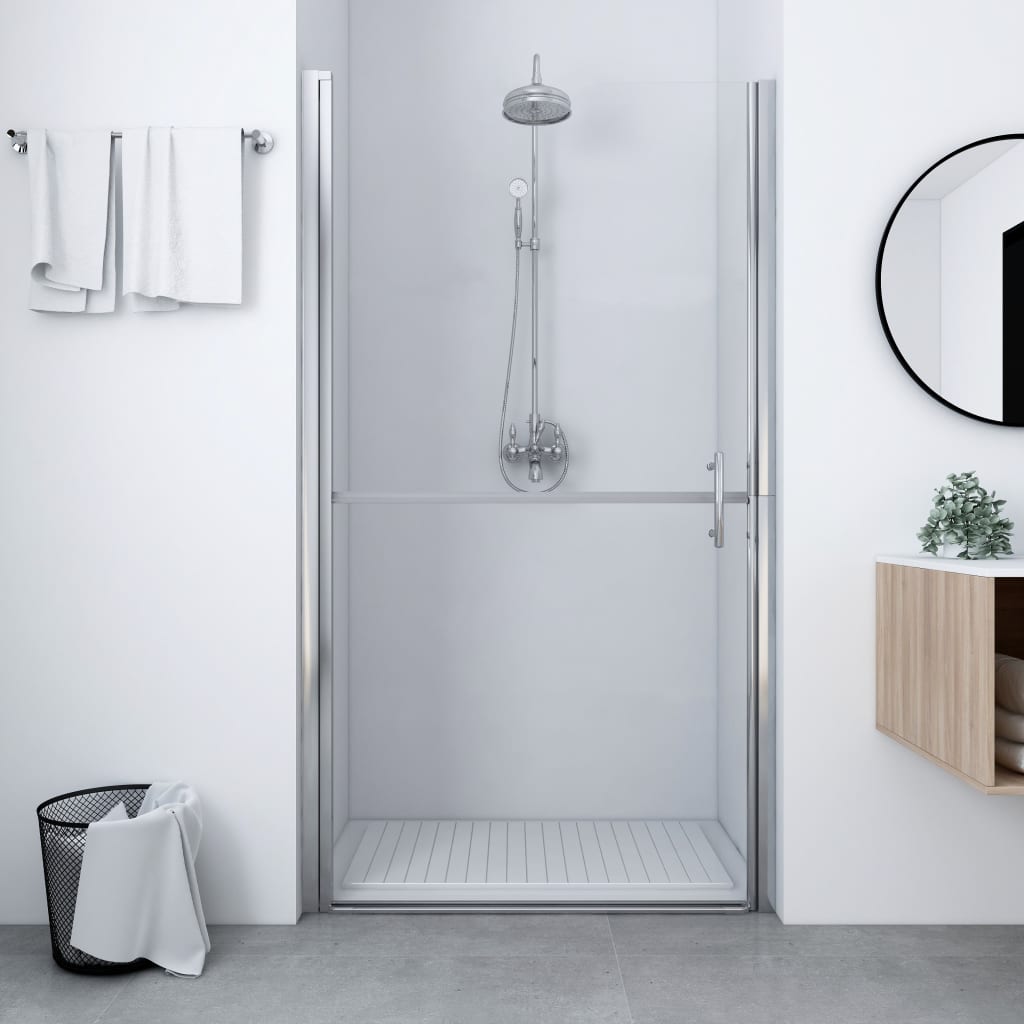 vidaXL Sprchové dvere tvrdené sklo 91x195 cm