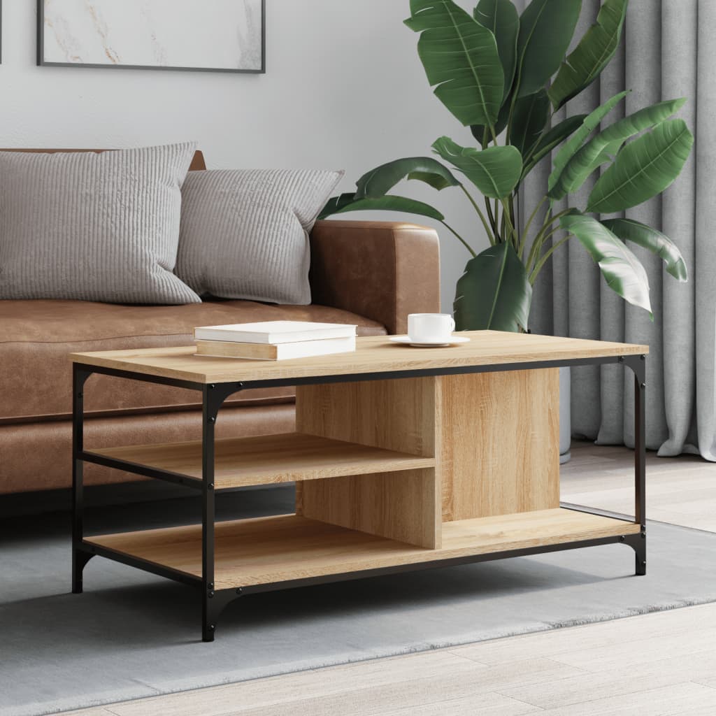 vidaXL Konferenčný stolík dub sonoma 100x50x45 cm spracované drevo