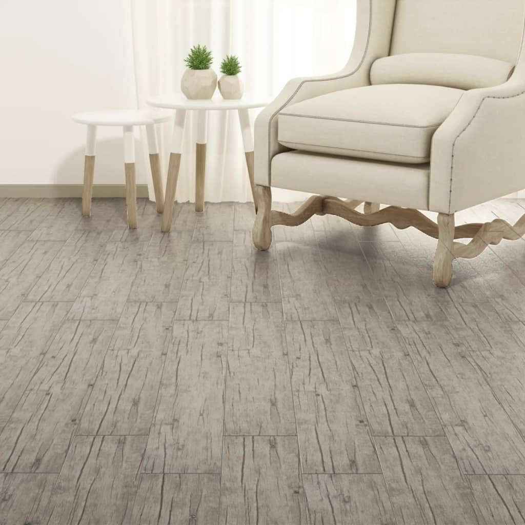 vidaXL Samolepiace podlahové dosky z PVC 5,21 m² 2 mm vyblednutý dub