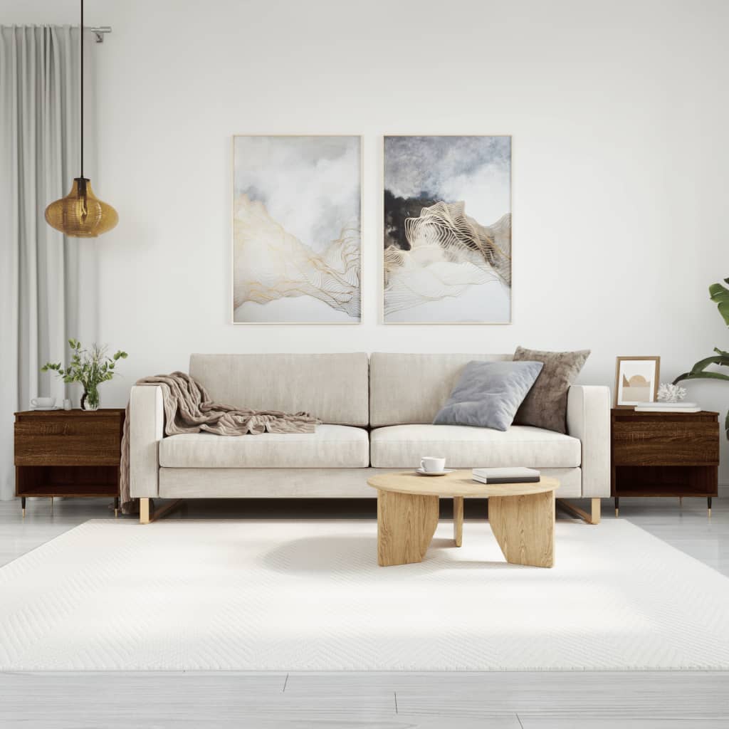 vidaXL Konferenčné stolíky 2 ks hnedý dub 50x46x50 cm kompozitné drevo