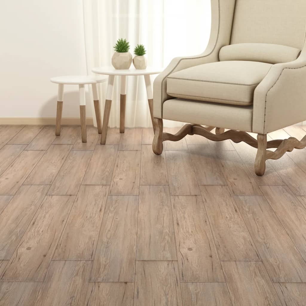 vidaXL Samolepiace podlahové dosky z PVC 5,21 m² 2 mm hnedý dub