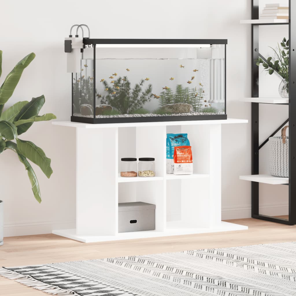 vidaXL Stojan na akvárium biely 100x40x60 cm kompozitné drevo