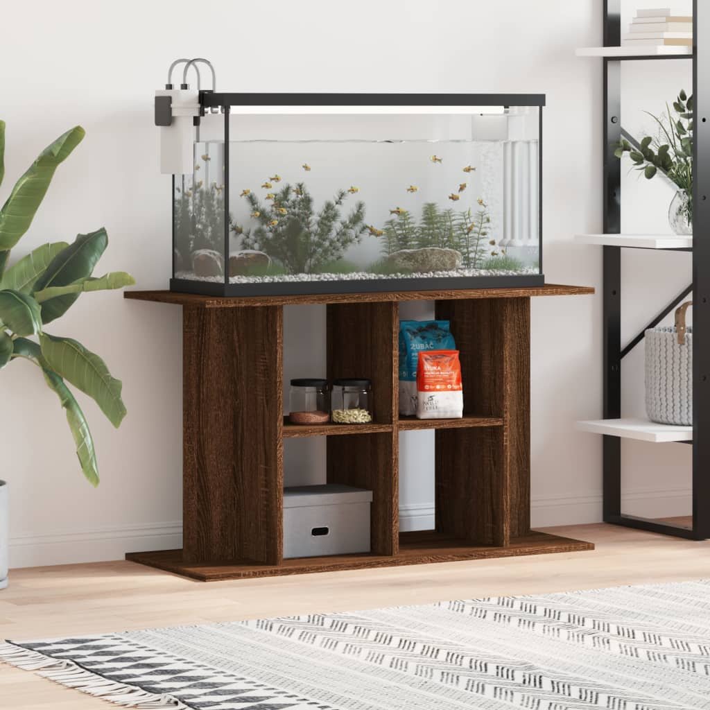 vidaXL Stojan na akvárium hnedý dub 100x40x60 cm kompozitné drevo