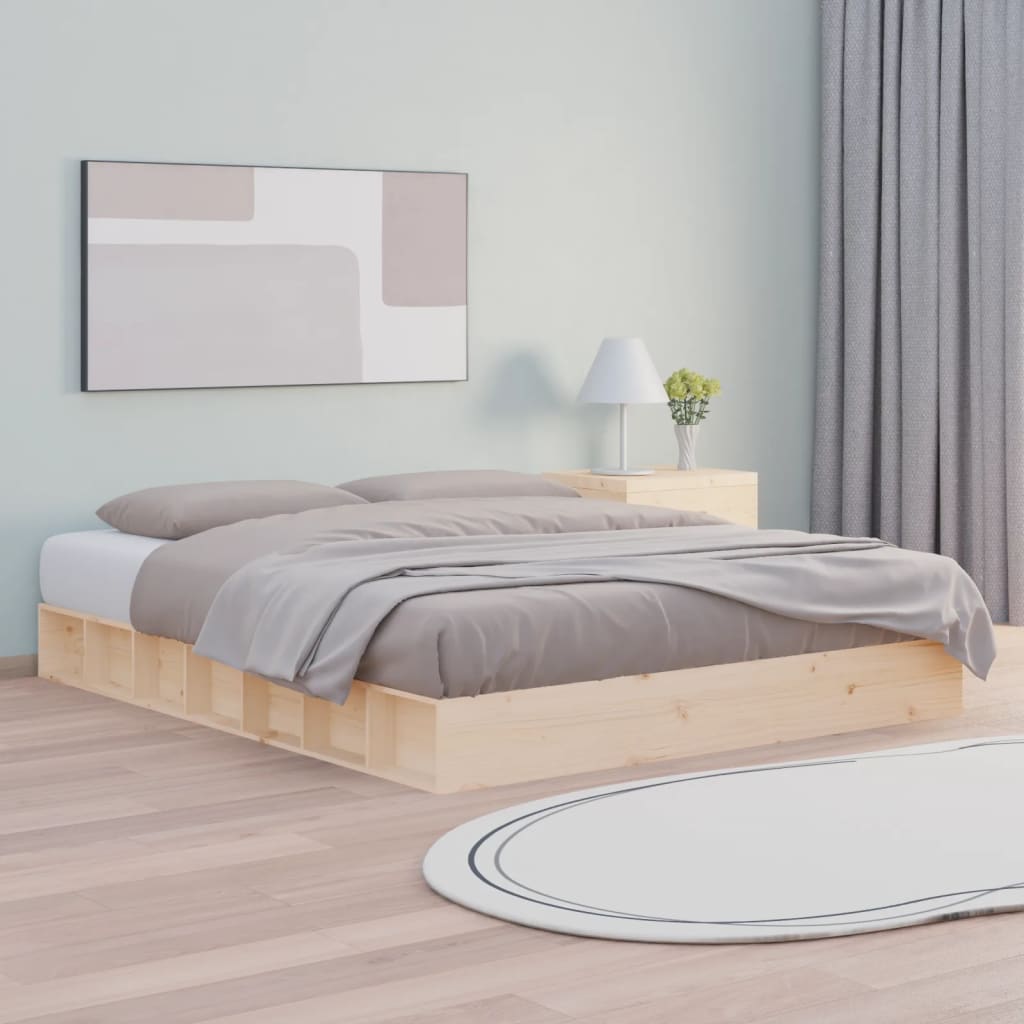 vidaXL Posteľný rám 120x200 cm masívne drevo