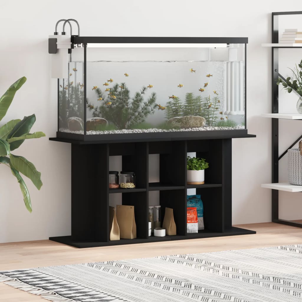 vidaXL Stojan na akvárium čierny 100x40x60 cm kompozitné drevo