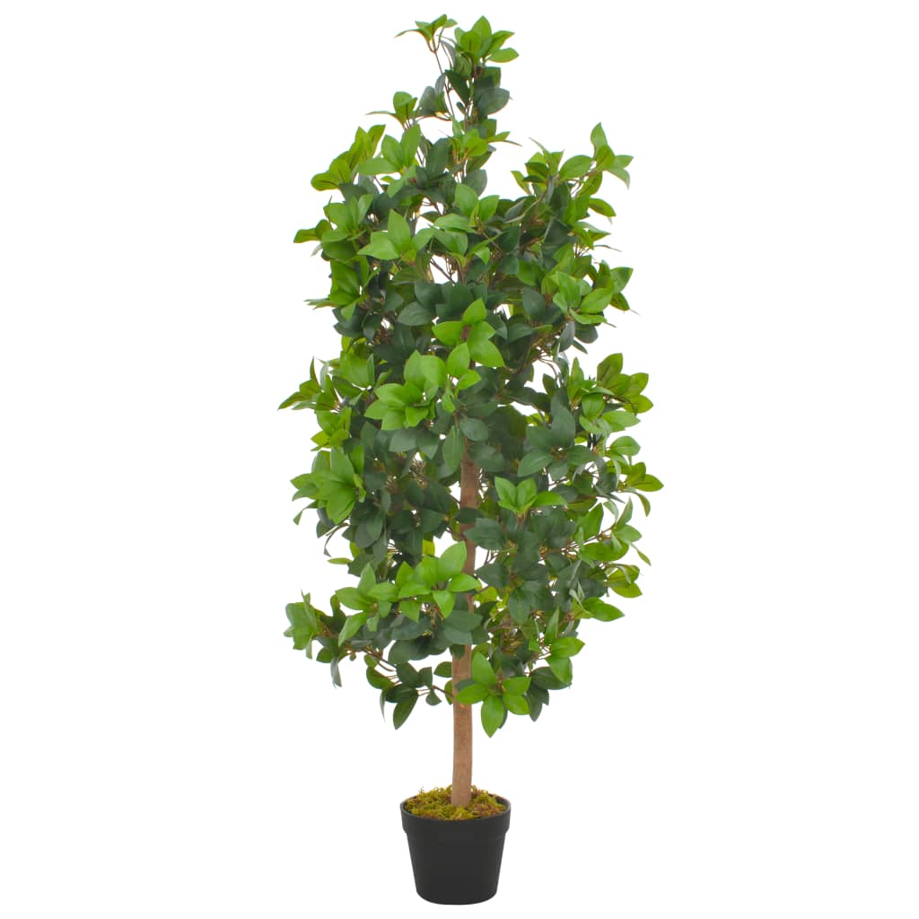 vidaXL Umelá rastlina, vavrín s kvetináčom, zelená 120 cm