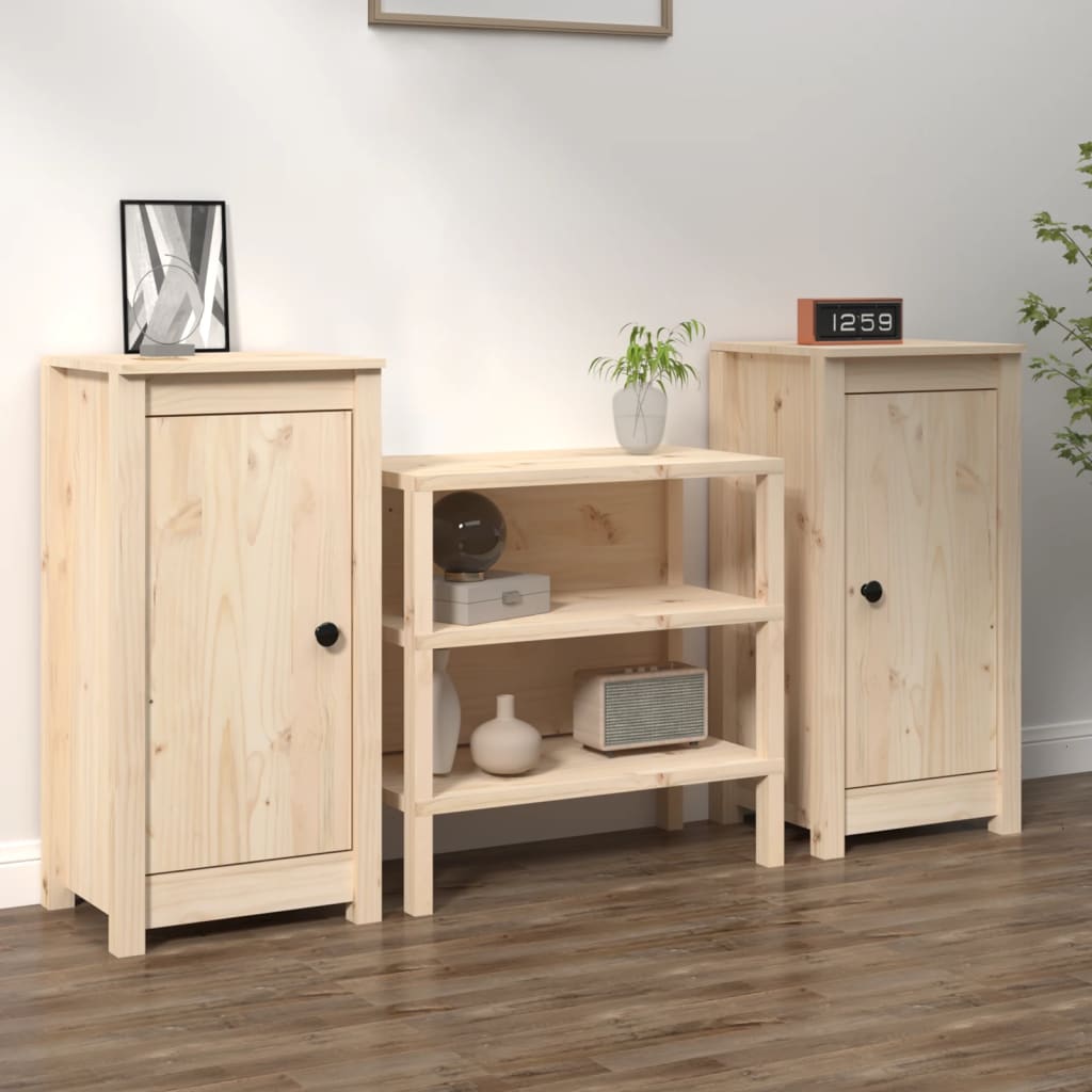 vidaXL Komody 2 ks 40x35x80 cm borovicový masív