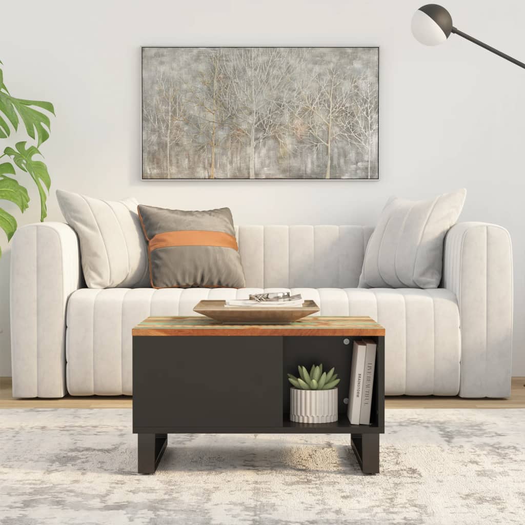 vidaXL Konferenčný stolík 60x50x35 cm recyklovaný masív
