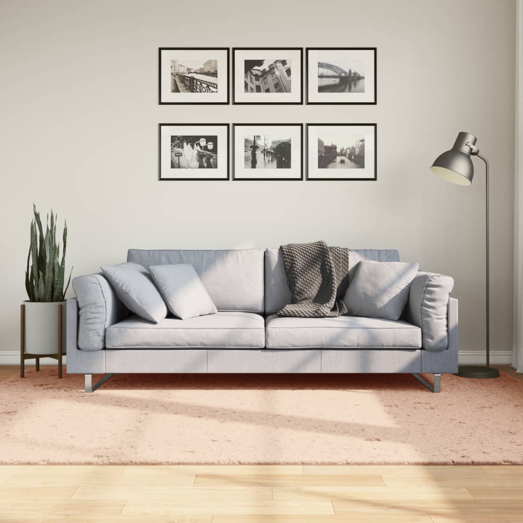 vidaXL Koberec HUARTE s krátkym vlasom umývateľný rumencový 160x230 cm