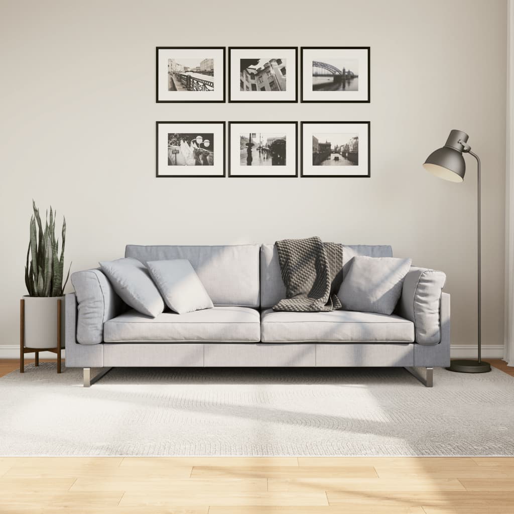 vidaXL Koberec IZA krátky vlas škandinávsky vzhľad krémový 160x230 cm