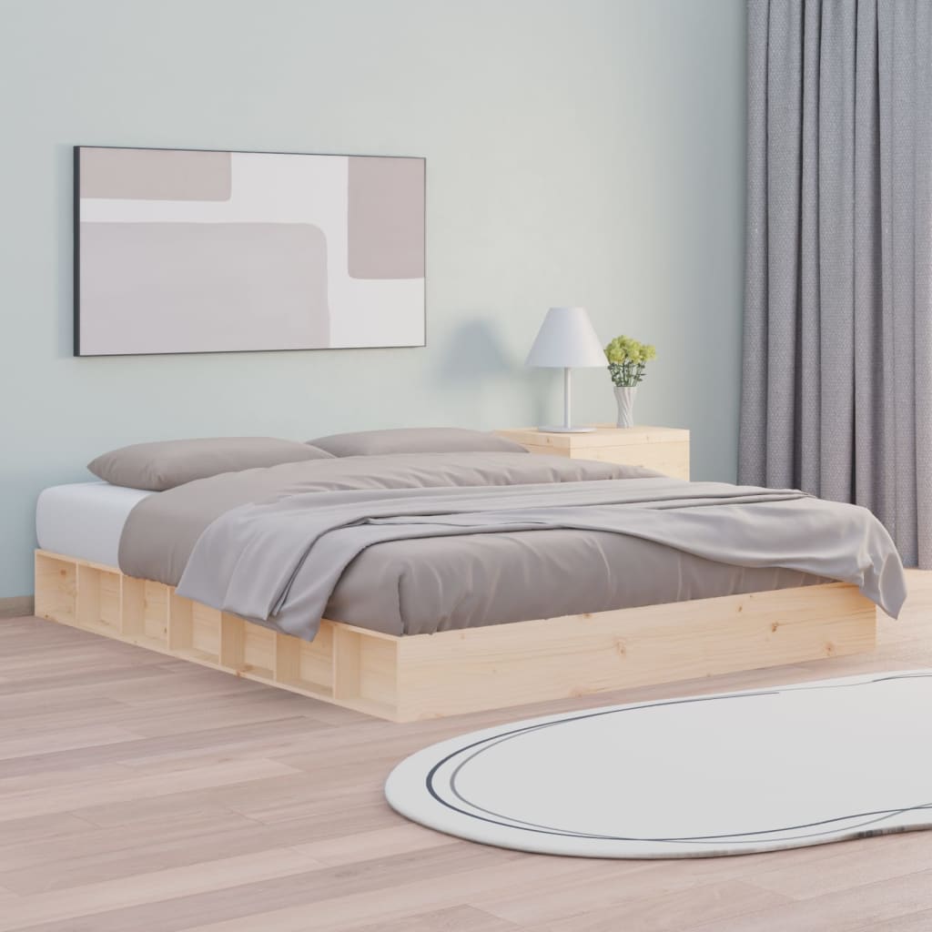 vidaXL Posteľný rám 160x200 cm masívne drevo
