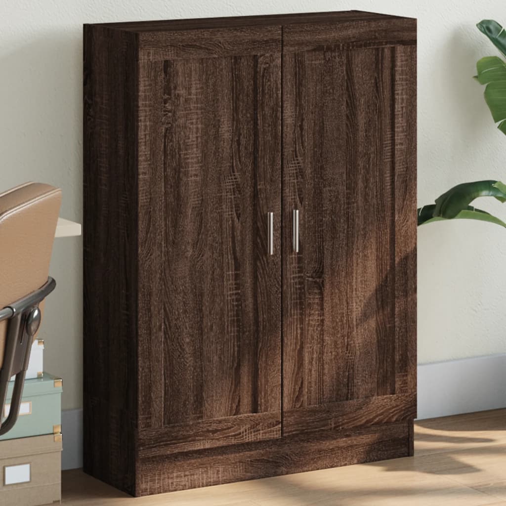 vidaXL Knižnica hnedý dub 82,5x30,5x115 cm kompozitné drevo