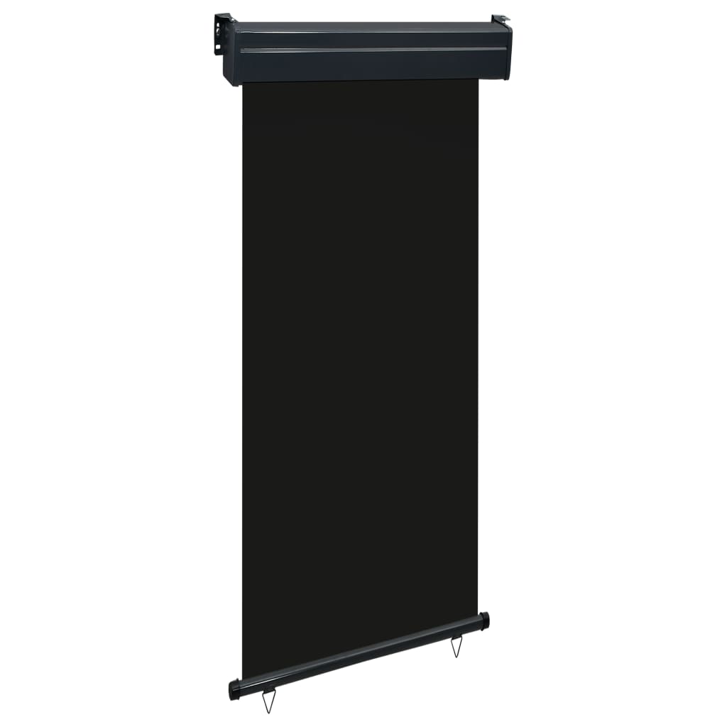 vidaXL Bočná markíza na balkón 100x250 cm, čierna