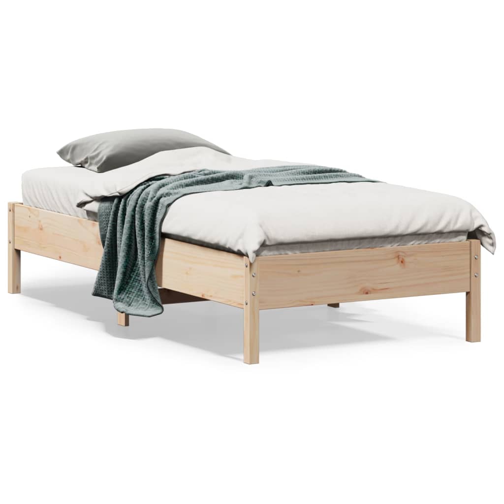 vidaXL Posteľný rám 90x190 cm borovicový masív