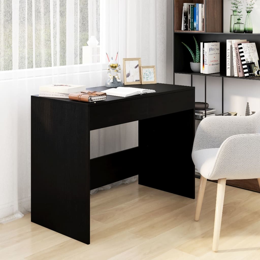 vidaXL Stôl čierny 101x50x76,5 cm drevotrieska