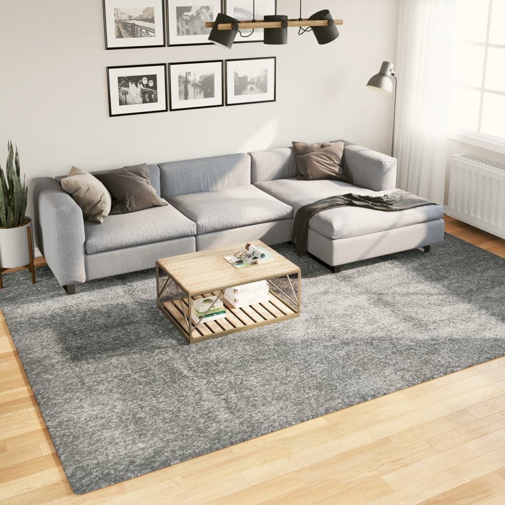 vidaXL Chlpatý koberec vysoký vlas moderný zelený 240x340 cm