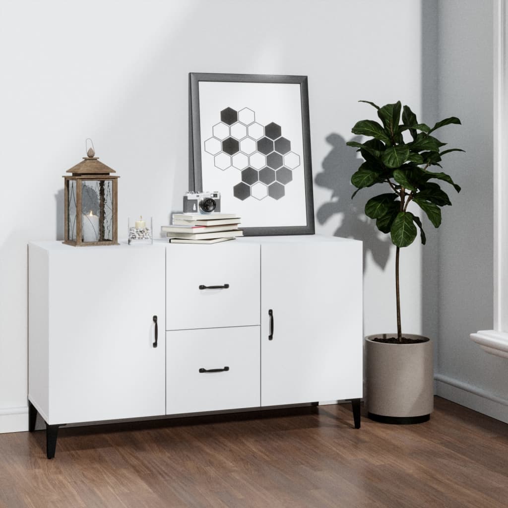 vidaXL Komoda, biela 100x36x60 cm, kompozitné drevo