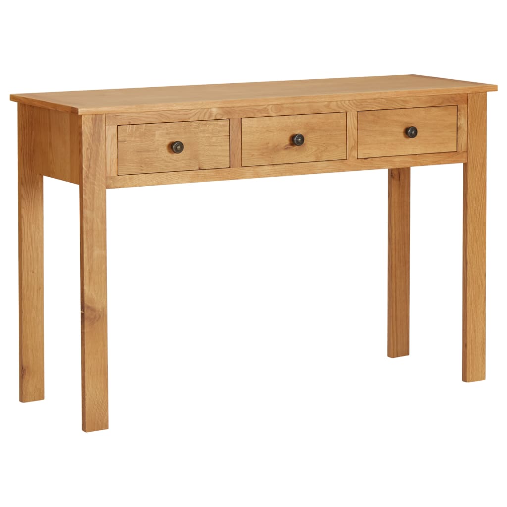 vidaXL Toaletný stolík 110x40x75 cm masívne dubové drevo