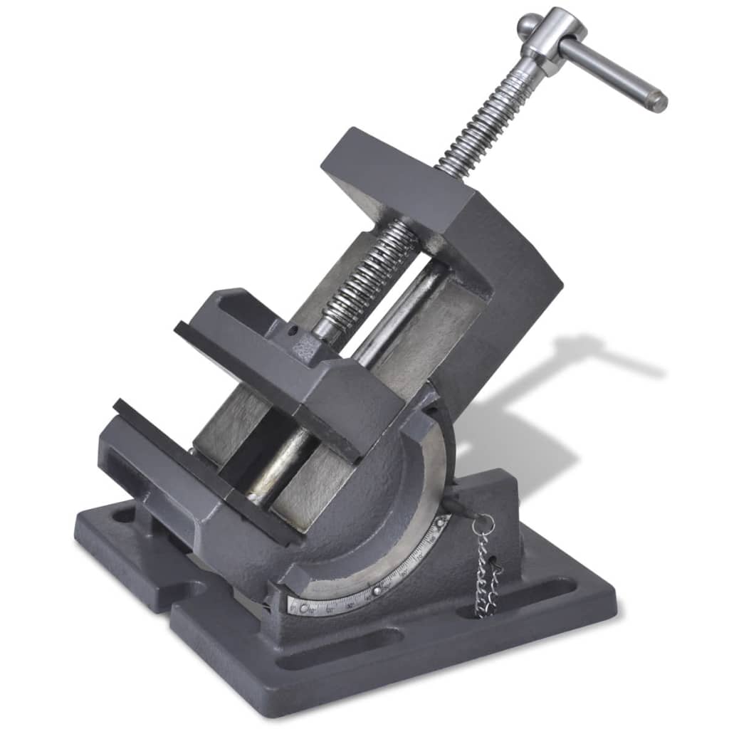 vidaXL Ručne ovládaný sklopný zverák na vŕtanie 110 mm