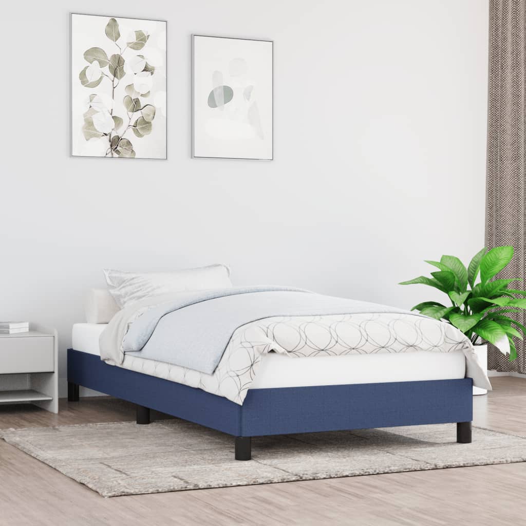 vidaXL Posteľný rám modrý 80x200 cm látka