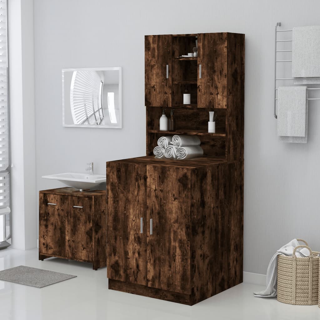vidaXL Skrinka na práčku tmavý dub sonoma 71x71,5x91,5 cm