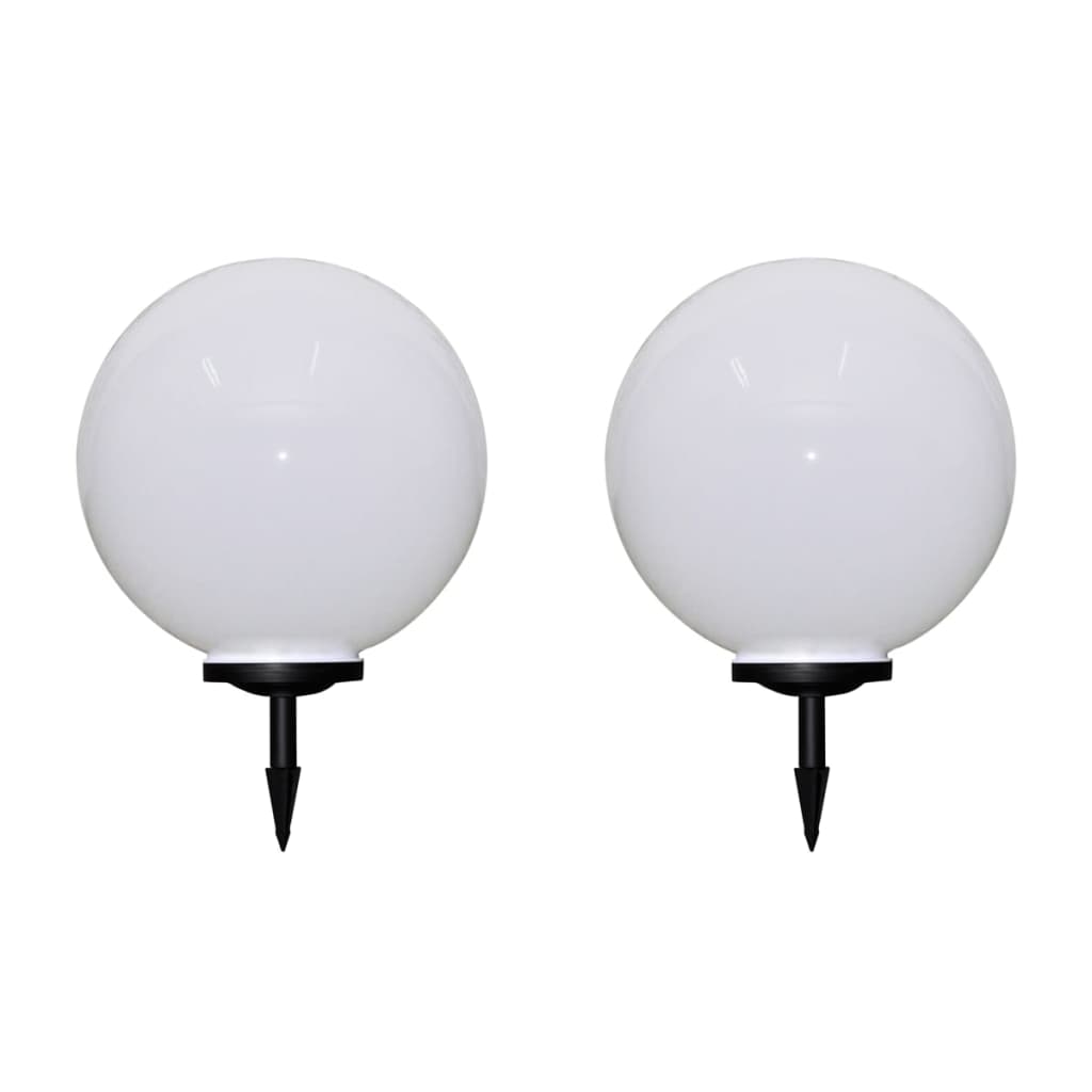 vidaXL Vonkajšie LED lampy k chodníku so špicatým hrotom 2 ks 50 cm