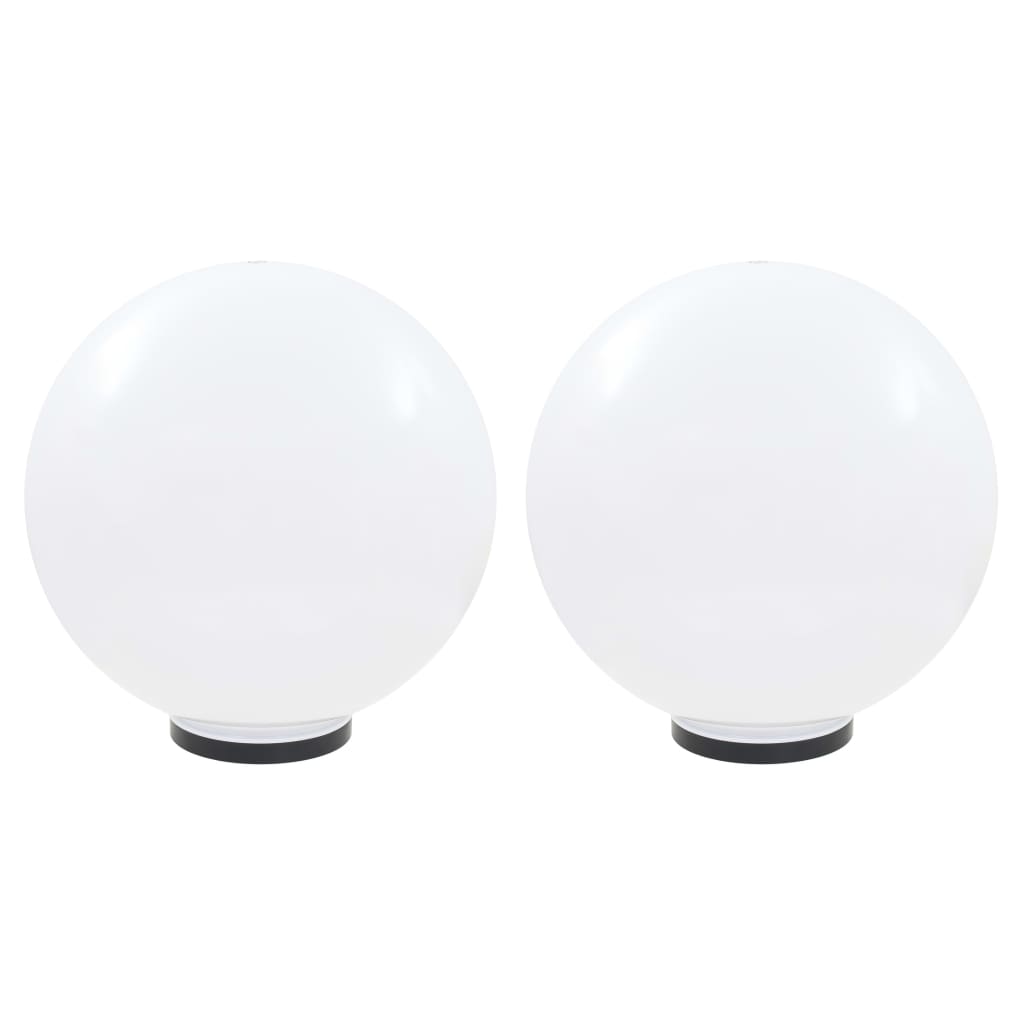 vidaXL LED lampy v tvare gule 2 ks 50 cm PMMA